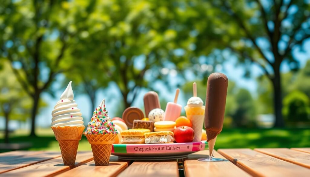 classic cones and frozen novelty treats