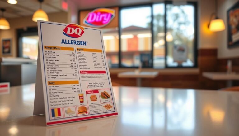 dairy queen allergen menu