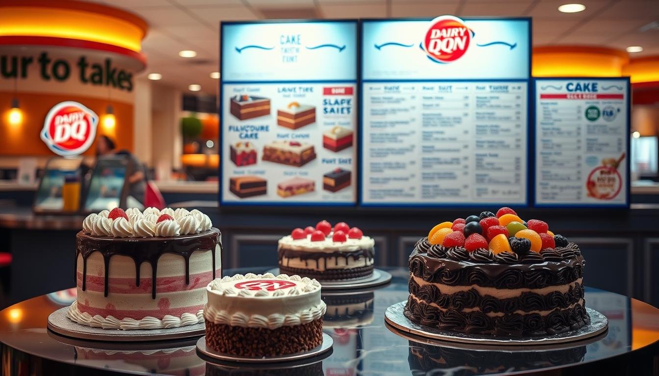 dairy queen cake menu
