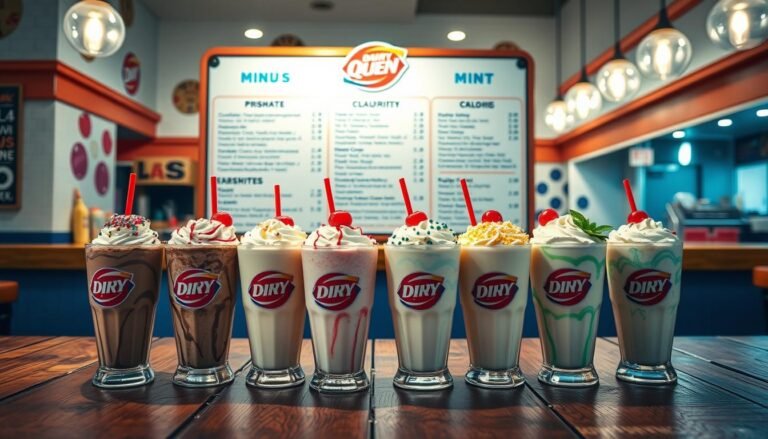 dairy queen milkshakes menu