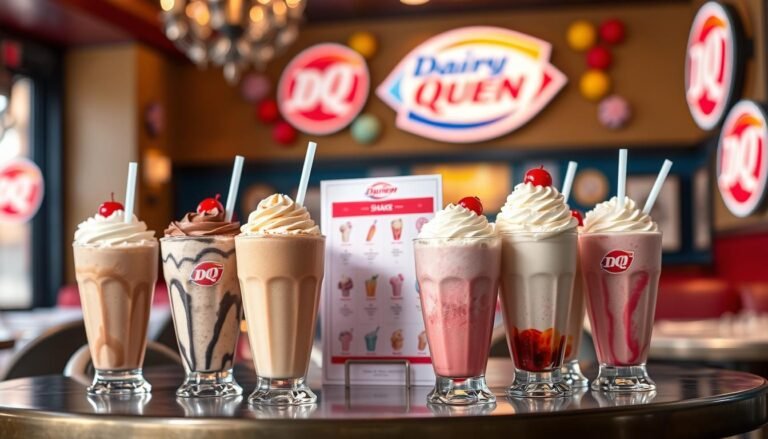 dairy queen shakes menu