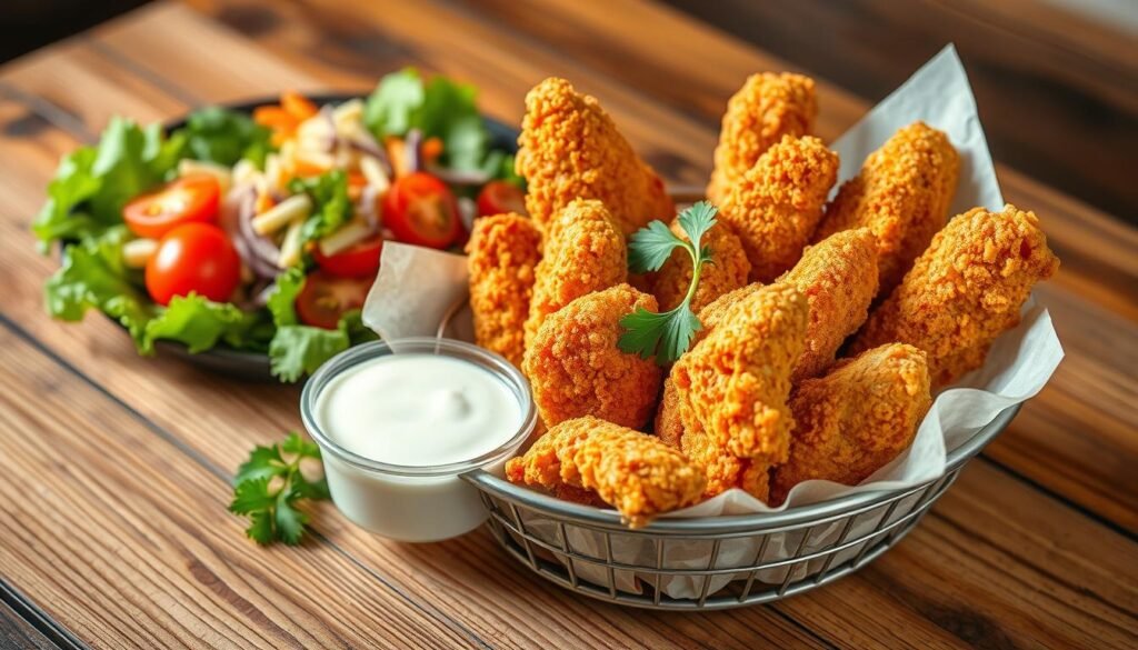 savory chicken strip basket